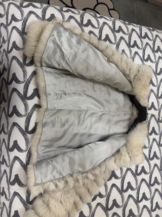 Pelliccia Grigio Bianco usata tre volte
