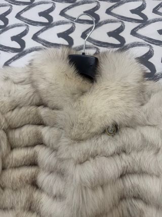 Pelliccia Grigio Bianco usata tre volte