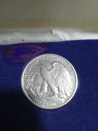 Colección 5  Monedas Plata Walking Liberty