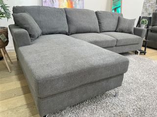 Sofá modular gris antimanchas