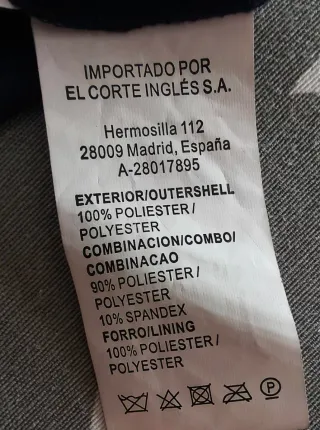 Vestido fiesta azul marino pedrería talla 48