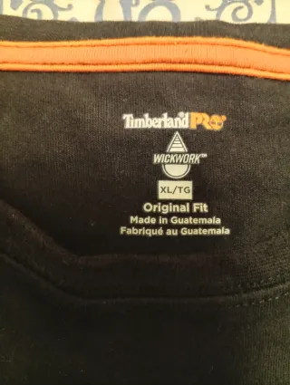 Camiseta Timberland Negra Manga Larga 3XL