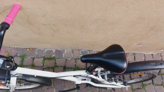 Bici bambina bianca rosa