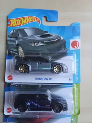 Hot Wheels Subaru WRX STI (3 coches)