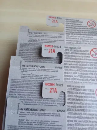 Hot Wheels Subaru WRX STI (3 coches)