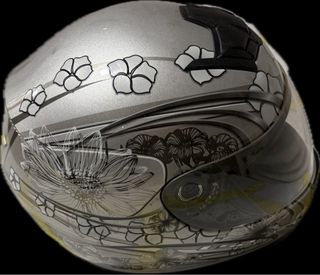 Casco Moto LS2 Talla S Flores