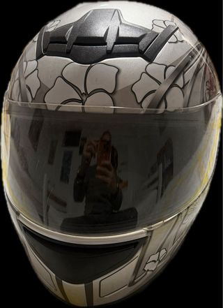 Casco Moto LS2 Talla S Flores