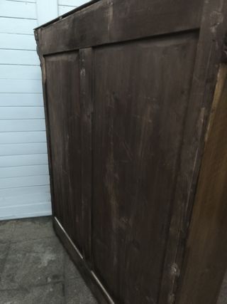 Vitrina antigua madera y cristal