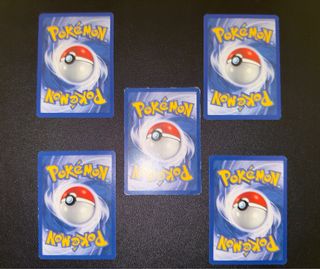 5 Carte Pokemon Vintage - Pikachu 1st Set Base