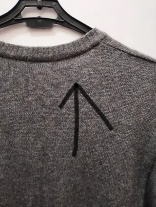 Maglione uomo lana vergine grigio