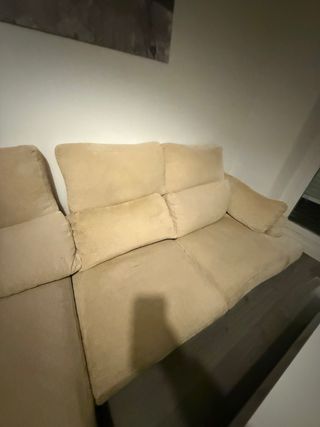 Sofá modular beige 3 plazas