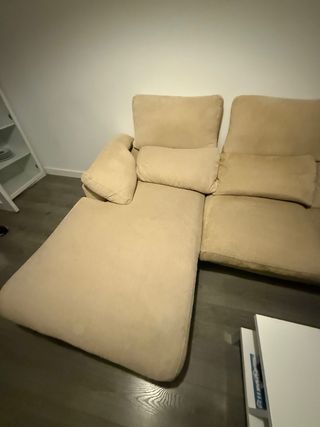 Sofá modular beige 3 plazas