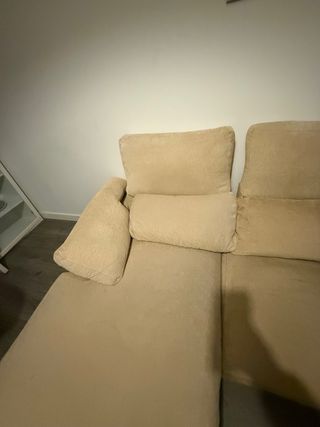 Sofá modular beige 3 plazas