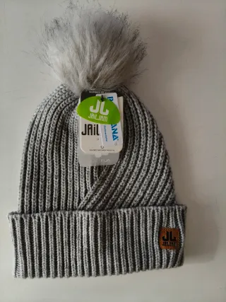 Gorro Jail Jam gris con pompón