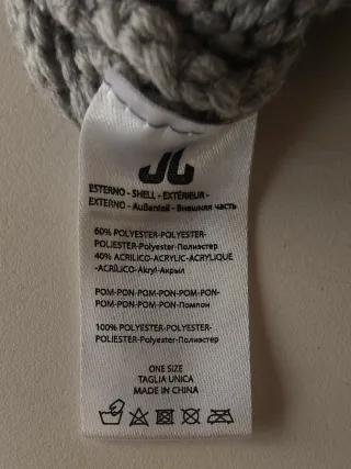 Gorro Jail Jam gris con pompón