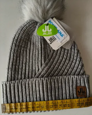 Gorro Jail Jam gris con pompón