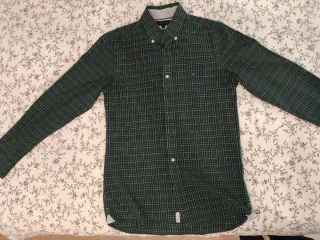 Camisa Tommy Hilfiger S Slim Fit Cuadros Verde