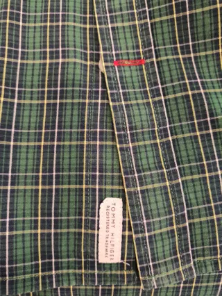 Camisa Tommy Hilfiger S Slim Fit Cuadros Verde