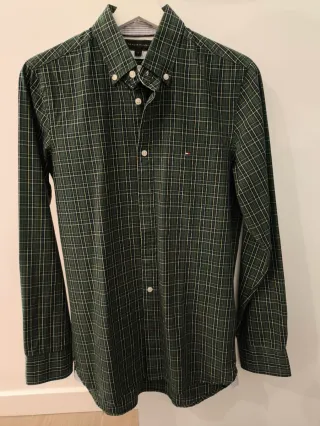 Camisa Tommy Hilfiger S Slim Fit Cuadros Verde