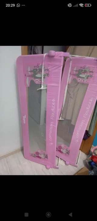 Baranda de Cama Infantil Rosa
