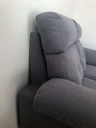 Sofá 2 plazas tapizado gris SEMINUEVO