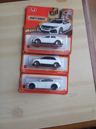 Matchbox 3 Coches: Honda, Alfa Romeo