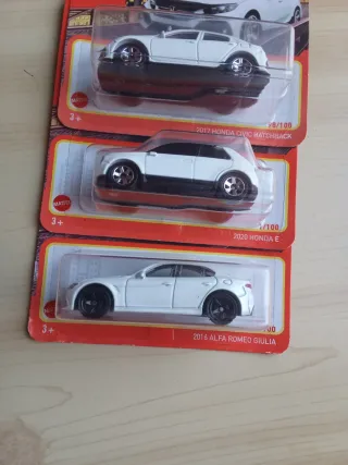 Matchbox 3 Coches: Honda, Alfa Romeo