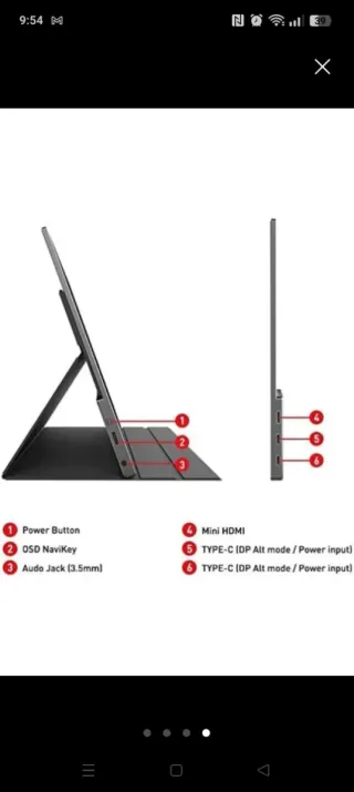MSI Optix MAG161V Monitor Portátil 15.6 FHD