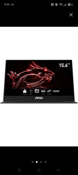 MSI Optix MAG161V Monitor Portátil 15.6 FHD
