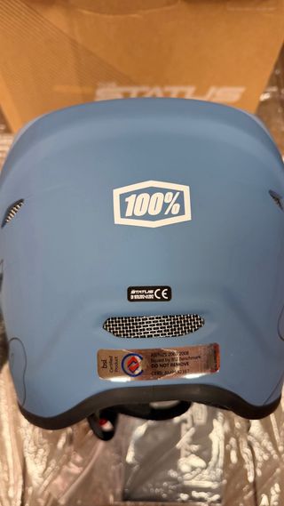 Casco 100% Status Infantil Azul/Negro XL
