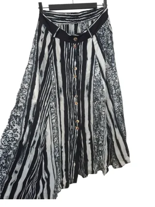 Saia Longa Boho-Chic Listrada viscose size 42