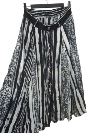 Saia Longa Boho-Chic Listrada viscose size 42