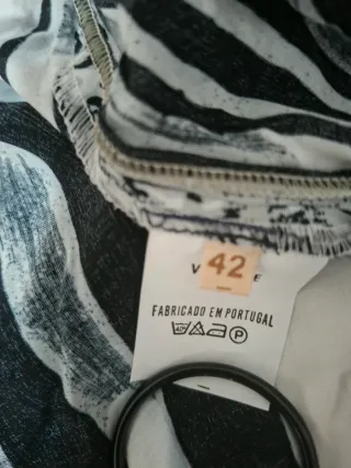 Saia Longa Boho-Chic Listrada viscose size 42