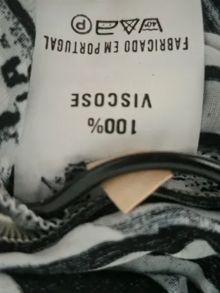 Saia Longa Boho-Chic Listrada viscose size 42