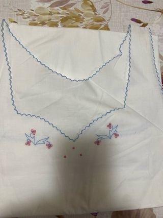 Camicia da notte vintage cotone ricamata