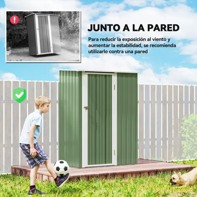 Cobertizo Exterior 1,07m² 142x84x189 cm