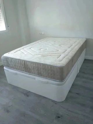 somier tapizado +  patas canapes abatibles y camas