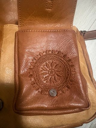 Bolso bandolera Desigual cuero patchwork