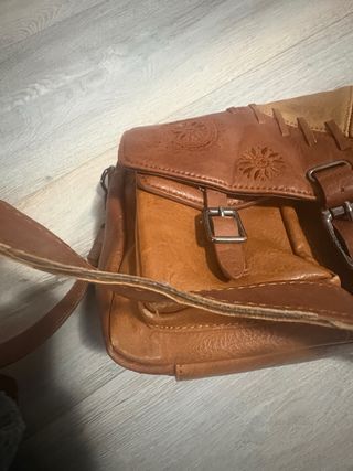 Bolso bandolera Desigual cuero patchwork