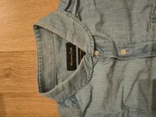 Camisa Massimo Dutti azul