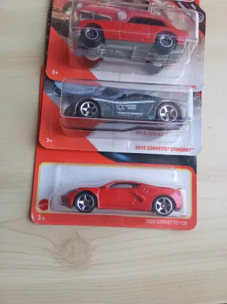 Lote 3 Coches Matchbox: MGB, Corvette