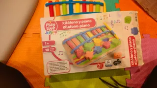 Puzzle Duo Djeco, piano/xilófono, pirámide-puzzle.