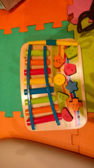 Puzzle Duo Djeco, piano/xilófono, pirámide-puzzle.