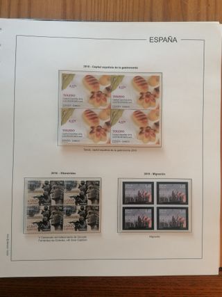 SELLOS ESPAÑA AÑO 2016**MNH. BLOQUE DE 4. HOJAS ED