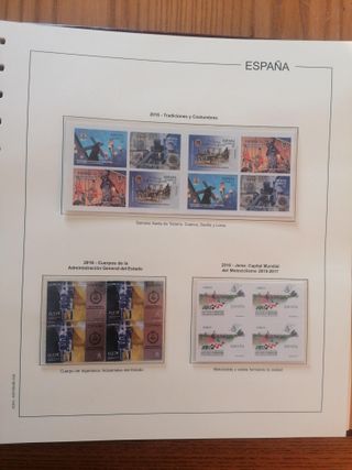 SELLOS ESPAÑA AÑO 2016**MNH. BLOQUE DE 4. HOJAS ED