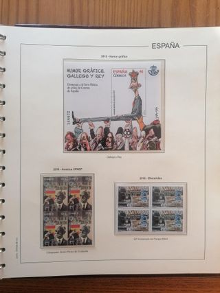 SELLOS ESPAÑA AÑO 2016**MNH. BLOQUE DE 4. HOJAS ED