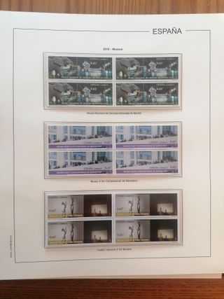SELLOS ESPAÑA AÑO 2016**MNH. BLOQUE DE 4. HOJAS ED