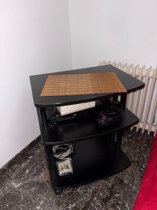 Mueble TV negro 3 estantes