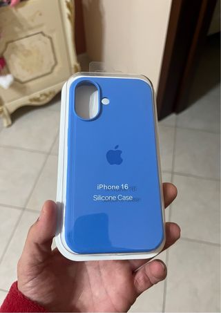 Cover iPhone 16 Silicone Case Blu