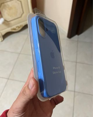 Cover iPhone 16 Silicone Case Blu